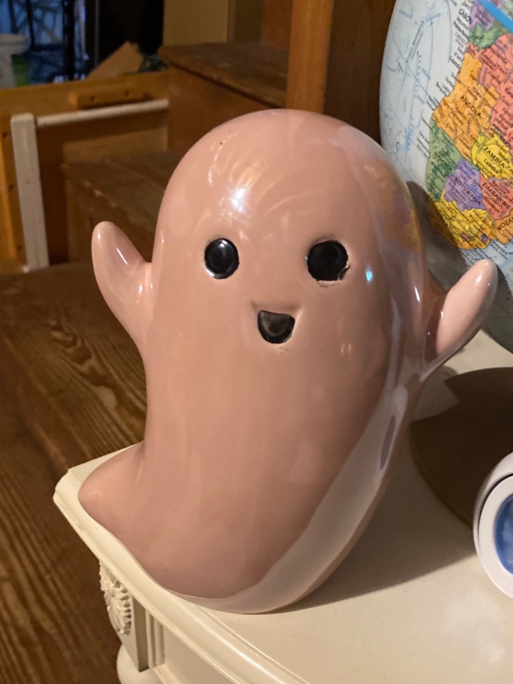 Ceramic pink ghost